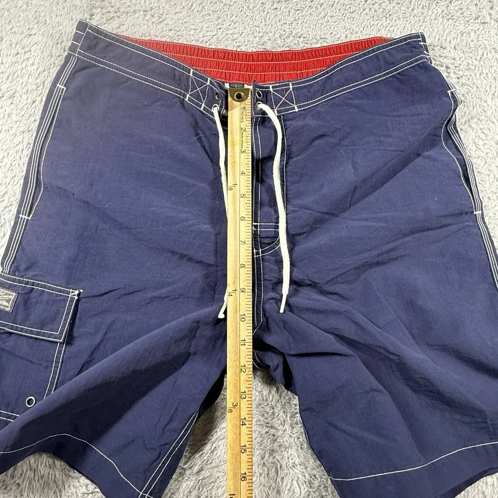 Vintage Polo Ralph Lauren Swim Trunks Mens‎ Medium Blue Bathing Suit Mesh Lined